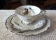 Vintage Waldershof Germany Silver Gilt Rose Design & Trim Cup,  Saucer & Plate Cups & Saucers photo 2