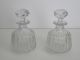 Matching Pr.  Antique Lead Crystal Cologne Bottles W/original Stoppers Perfume Bottles photo 4