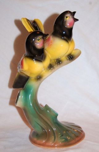 Vintage Porcelain Ceramic California Pottery Gorgeous Bird Figurine/bud Vase photo