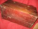 Antique Tool Machinist Wood Fishing Tackle Box Folk Art Handmade Estate Boxes photo 7
