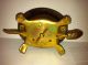 Vintage Brass Hotel Bell Wind Up Boj Turtle Bell Metalware photo 2