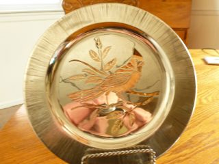 Sterling Silver Stain Glass Bird Plate By Janna photo