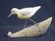 Vintage Peter Peltz Wood Sand Piper Hand Carved Painted Bird Cape Cod Carved Figures photo 2