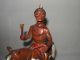 C 1930 ' S Indian Brave Riding A Painted Horse Carved Figures photo 3