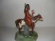 C 1930 ' S Indian Brave Riding A Painted Horse Carved Figures photo 4