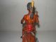 C 1930 ' S Indian Brave Riding A Painted Horse Carved Figures photo 6