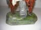 C 1930 ' S Indian Brave Riding A Painted Horse Carved Figures photo 7