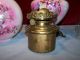 Antique Victorian Hand Painted Oil Lamp Orig Ball Shade & Base Cond Nores Lamps photo 8