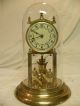 Antique German Kieninger And Oberfell Year Running Clock Under Glass Runs Fine Clocks photo 1