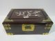 Antique Vintage Solid Rosewood Jewlery Box With Mother Of Pearl Inlaid Vhtf Nr Boxes photo 1
