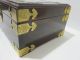 Antique Vintage Solid Rosewood Jewlery Box With Mother Of Pearl Inlaid Vhtf Nr Boxes photo 5