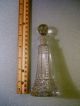 Antique Crystal Cut Glass Perfume Bottle W/ Dauber Perfume Bottles photo 1