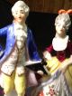 Exquisite Pair Of Antique German Porcelain Figurines Half Doll Related Figurines photo 3