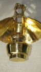 Antique Brass Hanging Oil Lamp Country General Store Oil Lamp Fixture Converted Lamps photo 1