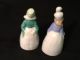 Two Tiny Antique German Porcelain Figurines Half Doll Related Figurines photo 1