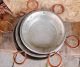 Antique Hammered Copper Pans Mold W Tin Lined Patina 5lbs Metalware photo 2