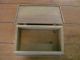 Old Vintage Woodenware Leather Hinged Box W/rope Side Handles Boxes photo 3