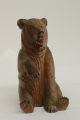 Carved Black Forest Bear Figure - Swiss/german Arts Crafts Mission Adirondack Carved Figures photo 1
