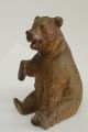 Carved Black Forest Bear Figure - Swiss/german Arts Crafts Mission Adirondack Carved Figures photo 2