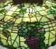 Morgan Jeweled Grape Leaded Glass Lamp Shade Chandelier Lamps photo 7