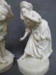 Pr.  Antique Parian Hide And Seek Figures Girl Boy Figurine Figurines photo 3
