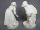 Pr.  Antique Parian Hide And Seek Figures Girl Boy Figurine Figurines photo 6