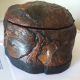 Vintage Antique Hand Carved Wood Folk Art Snuff Tobacco Box Cypress Tiger Rare Boxes photo 1