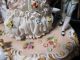 Antique Big Unterweissbach / Dresden Carriage With Victorian Lace Figurines Figurines photo 9