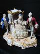 Antique Big Unterweissbach / Dresden Carriage With Victorian Lace Figurines Figurines photo 2