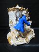 Antique Big Unterweissbach / Dresden Carriage With Victorian Lace Figurines Figurines photo 4