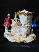 Antique Big Unterweissbach / Dresden Carriage With Victorian Lace Figurines Figurines photo 5