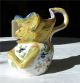 19thc Antique French Rouen Faience Figural Monkey Pitcher Glass Eyes,  Whimsical Pitchers photo 2