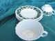 Meissen Porcelain 4 Cups And 4saucers With Green Ornament Other photo 5