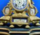 Antique Japy Freres Mantle Clock Sevres Hand Painted Porcelain Plaques Clocks photo 2