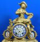 Antique Japy Freres Mantle Clock Sevres Hand Painted Porcelain Plaques Clocks photo 4