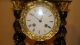 S.  Marti & C.  Ie French Antique C.  19th Empire Marquetery Gilt Bronze Portico Clock Clocks photo 8