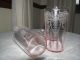 Cambridge Pink Cleo Etched Glass Tumblers Tray Depression Era 1930s Stemware photo 2