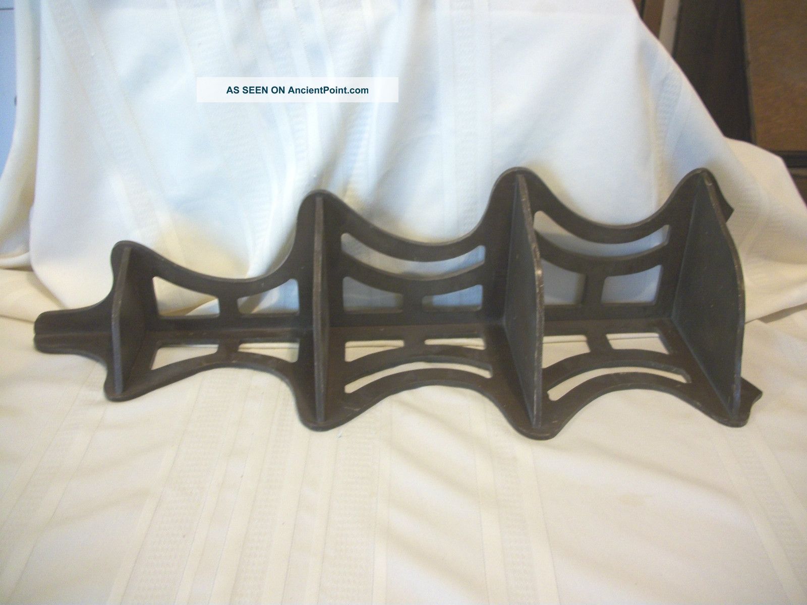 Antique Tall Dark Wood Corner Shelf - 4 Tier Other photo