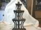 Antique Tall Dark Wood Corner Shelf - 4 Tier Other photo 1