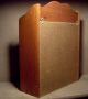 Vintage Table Top / Wall Hung Three Drawer Wood Chest With White Porcelain Pulls Boxes photo 5