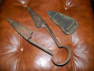 Shapleigh Hardware Co Antique Wrought Iron Sheap Shear Scissors W/ Orig Leather photo