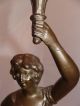 Antique French Lady Lamp 