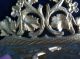 Vintage Florentine Wall Shelf Aged Gilded Wrought Iron Metalware photo 2
