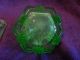 Vintage Czechoslovakia Green Glass Perfume Bottle Perfume Bottles photo 4