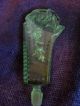 Vintage Czechoslovakia Green Glass Perfume Bottle Perfume Bottles photo 7