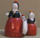 Antique German Figural Condiment Set - Salt,  Pepper,  And Mustard Pot Salt & Pepper Shakers photo 3