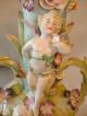 Vtg Hand Painted/made Porcelain Capodimonte Style Urn W Cherub & Applied Flowers Urns photo 1