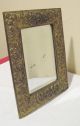 Antique Heavy Brass Dresser Mirror - Dogwood Pattern Mirrors photo 1