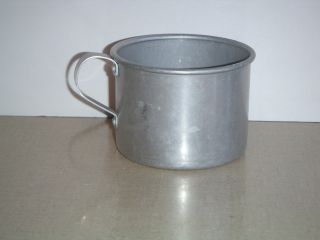 Primitive Wear Ever Camp Aluminum Cup Antique Vintage photo