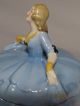 Antique German Figural Lady Trinket/box/pot/jar Germany Bows Cuffs Half Doll Re. Boxes photo 2